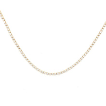 Load image into Gallery viewer, Diamond Tennis Necklace: Silver
