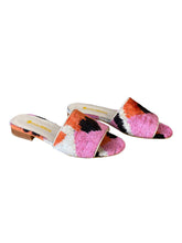 Load image into Gallery viewer, Silk Velvet Ikat Open Toe Slide: 8
