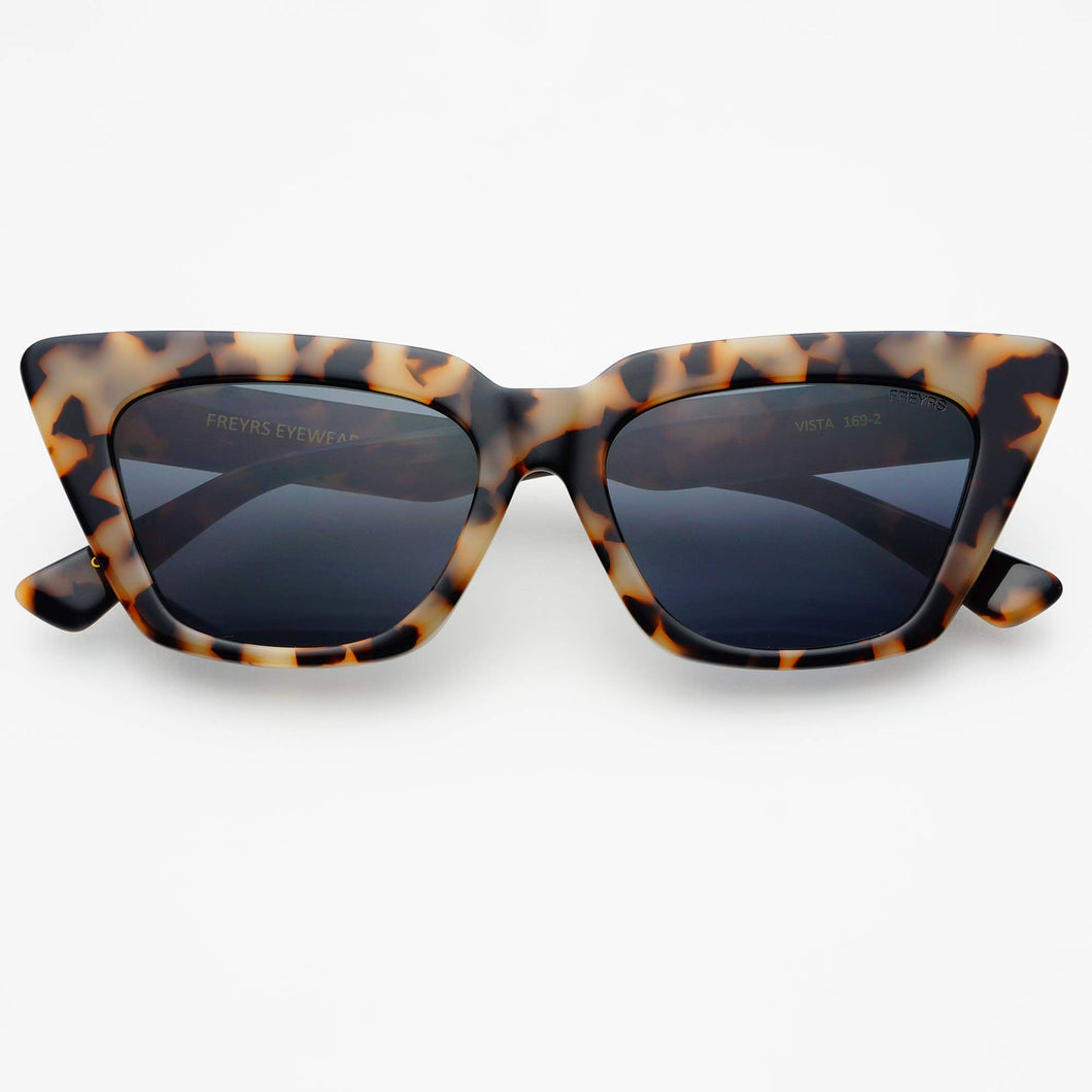 Vista Acetate Cat Eye Sunglasses: Milky Tortoise