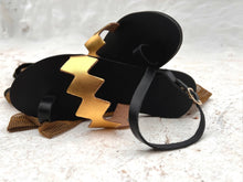 Load image into Gallery viewer, Handmade Leather Sandal : Aristea Gold Pattern: 39 / Sample Design Colors
