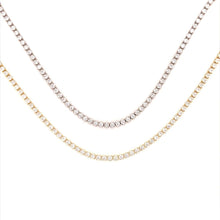 Load image into Gallery viewer, Diamond Tennis Necklace: Silver
